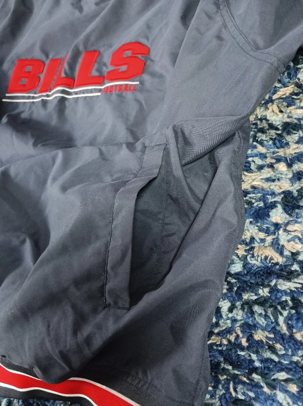 Vintage Reebok Buffalo Bills NFL Pullover Windbreaker Jacket Mens